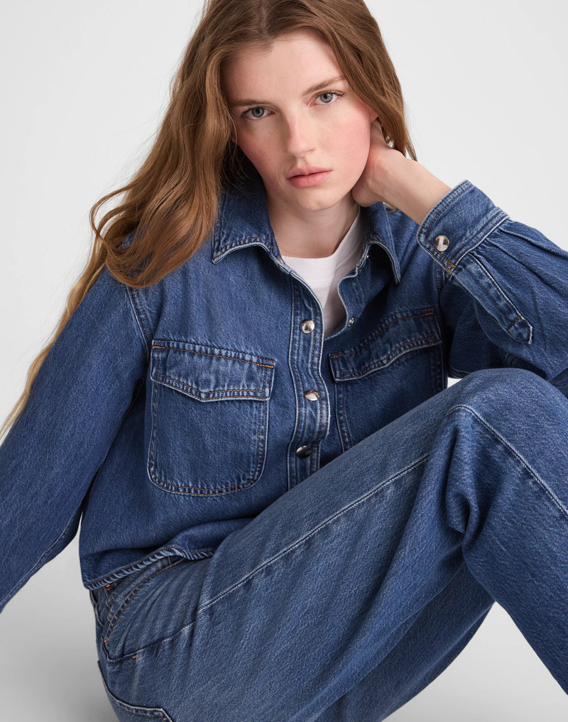 Airy Denim Shirt-Jacket 6