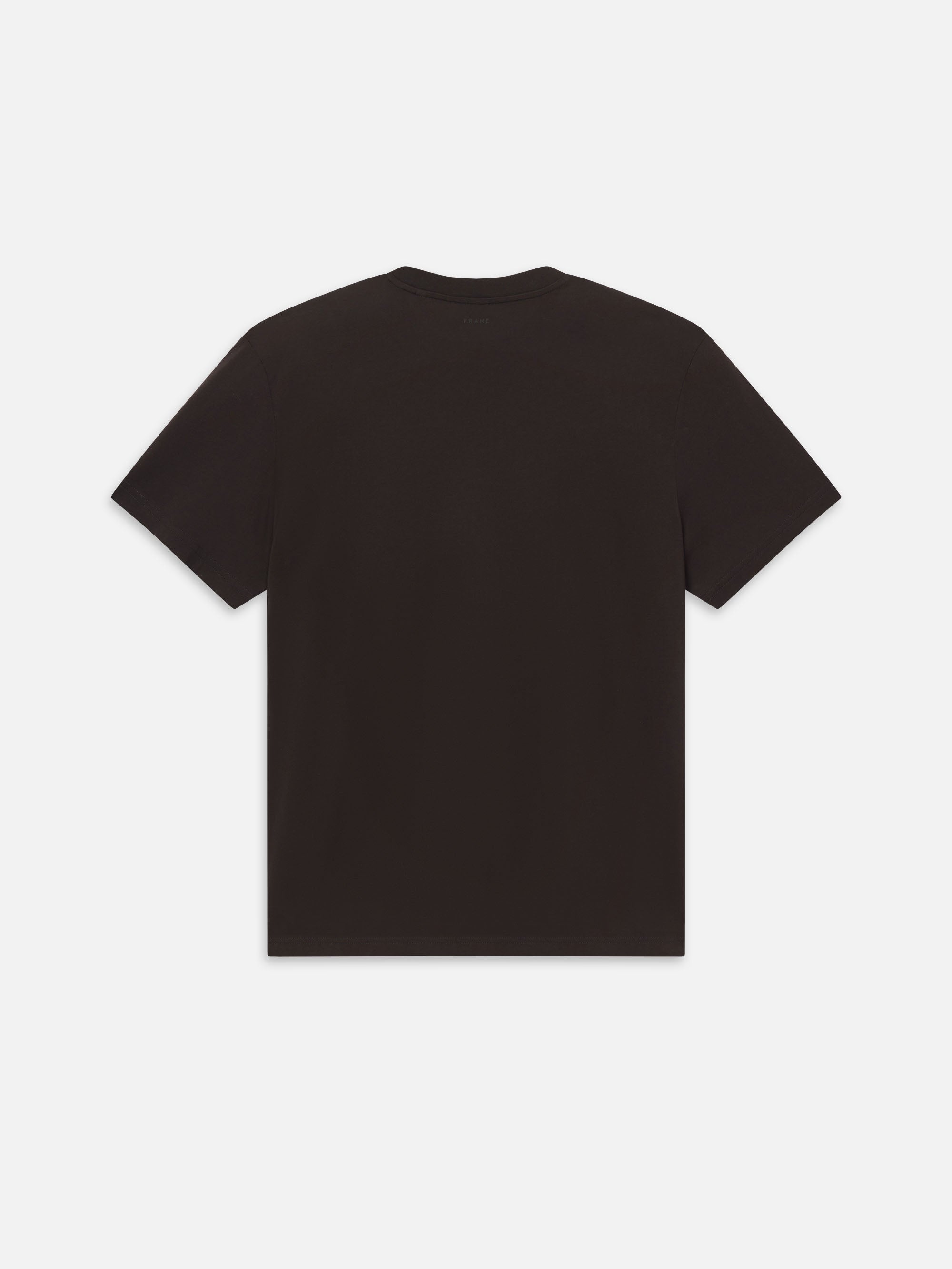 Light Cotton Tee in Dark Chocolate - 3
