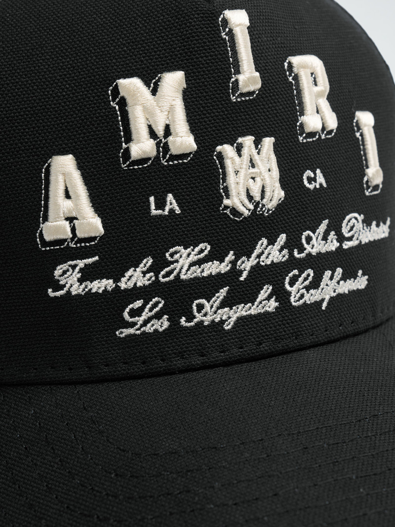 AMIRI VARSITY TRUCKER HAT 4