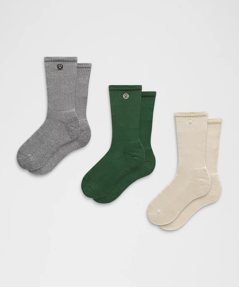 Unisex Daily Essential Crew Socks *3 Pack 1