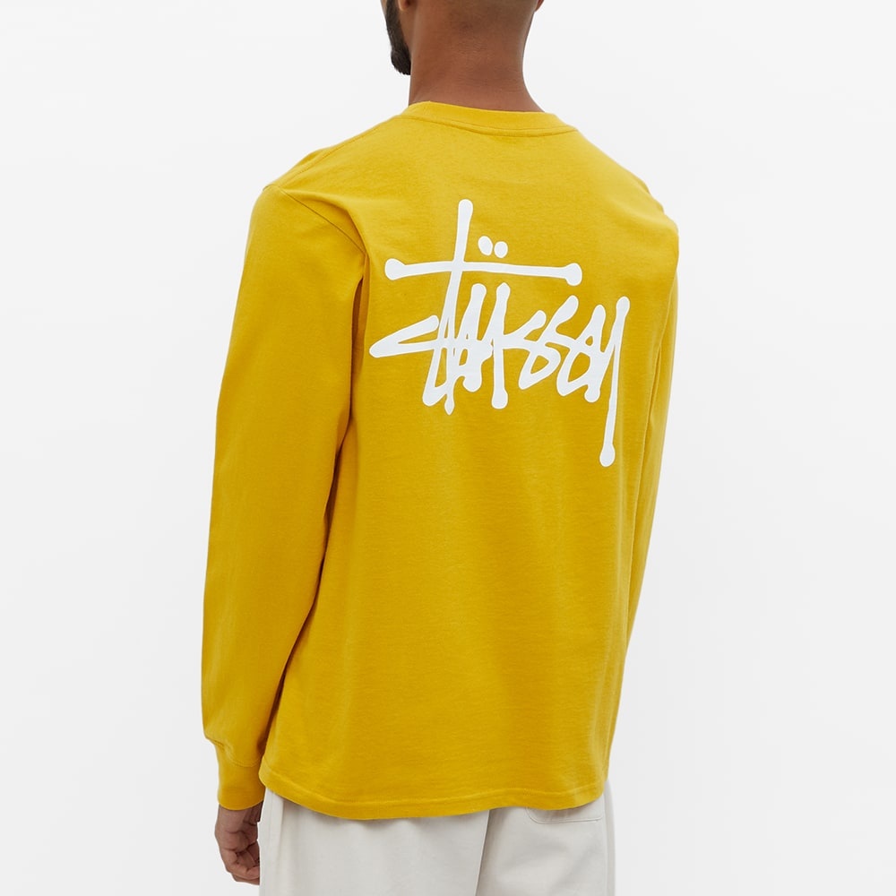 Stussy Long Sleeve Basic Stussy Tee - 4