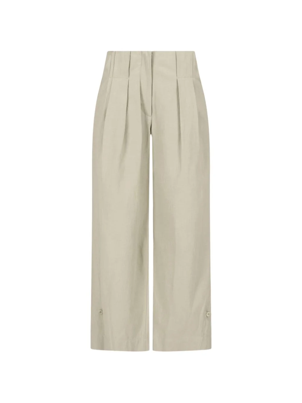 pleated wide-leg trousers - 1