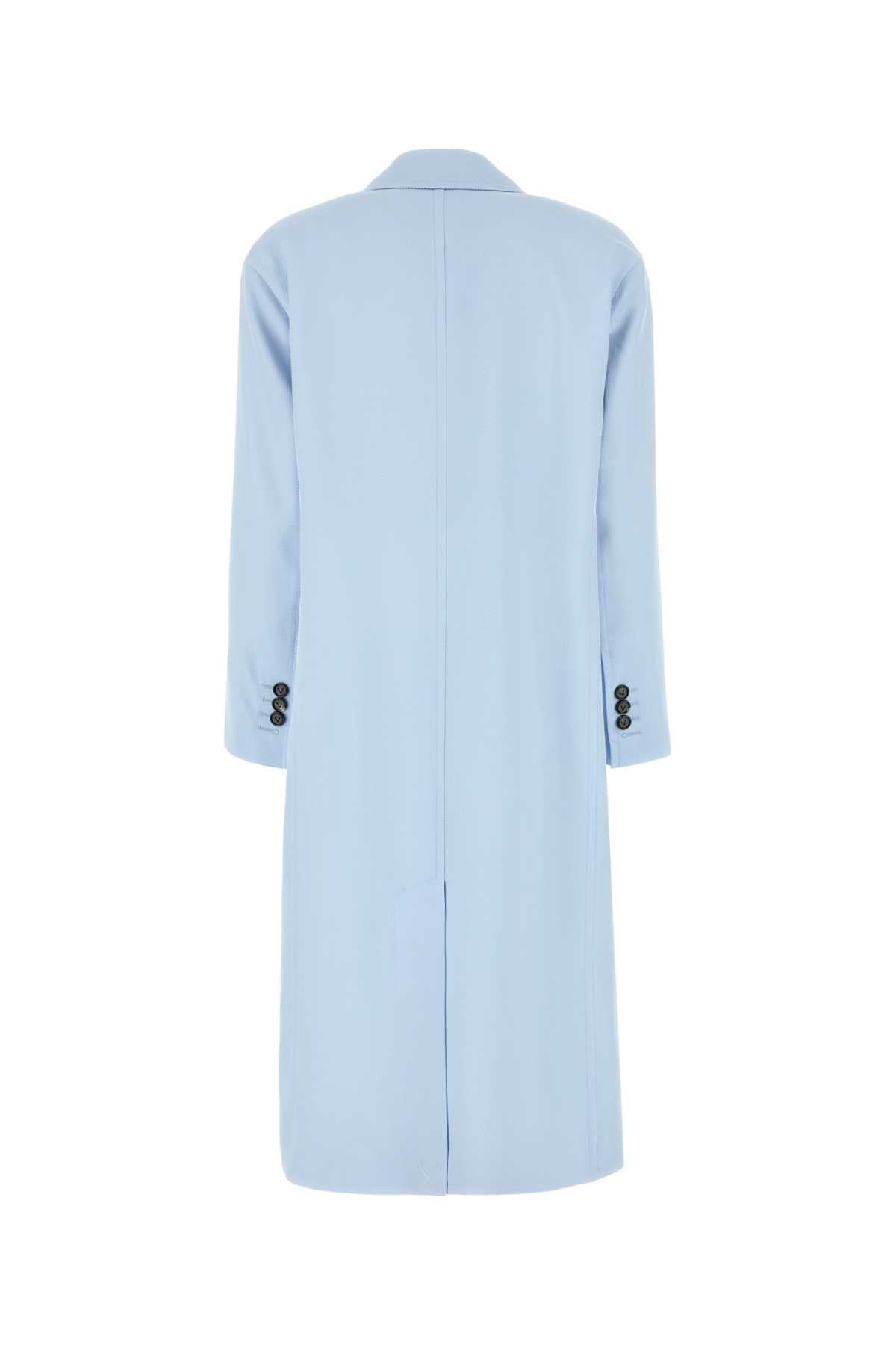 Bottega Veneta Women Pastel Blue Viscose Blend Coat - 2