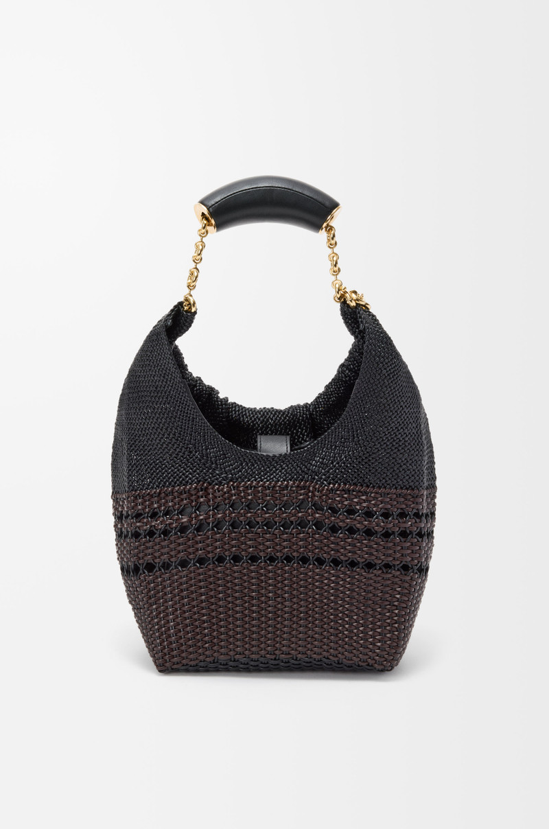 Small Squeeze bag in woven nappa calfskin 6