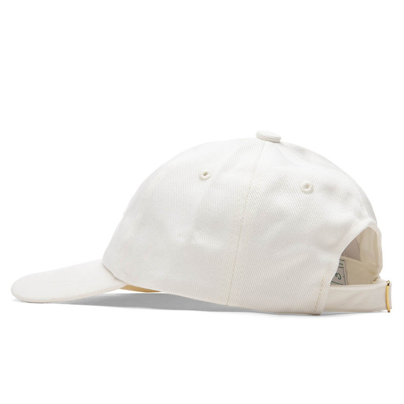 CASABLANCA CAZA EMBROIDERED CAP - OFF WHITE 4