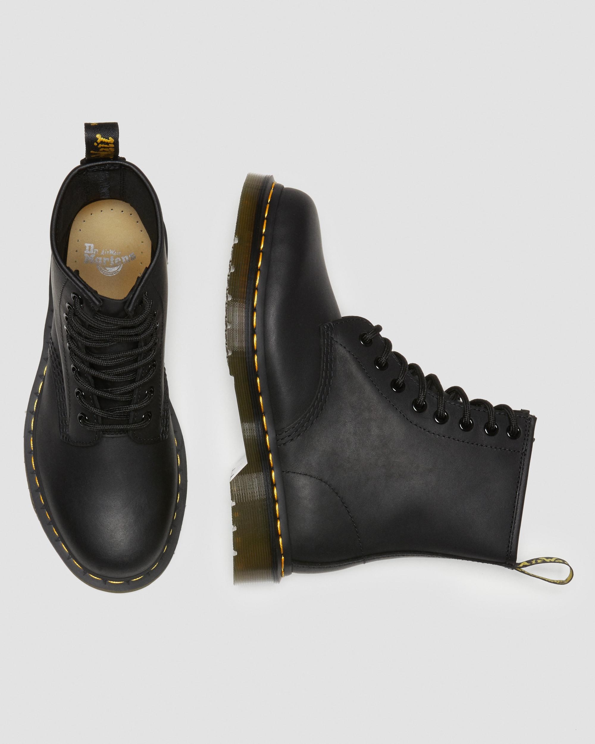 1460 Greasy Leather Lace Up Boots - 2