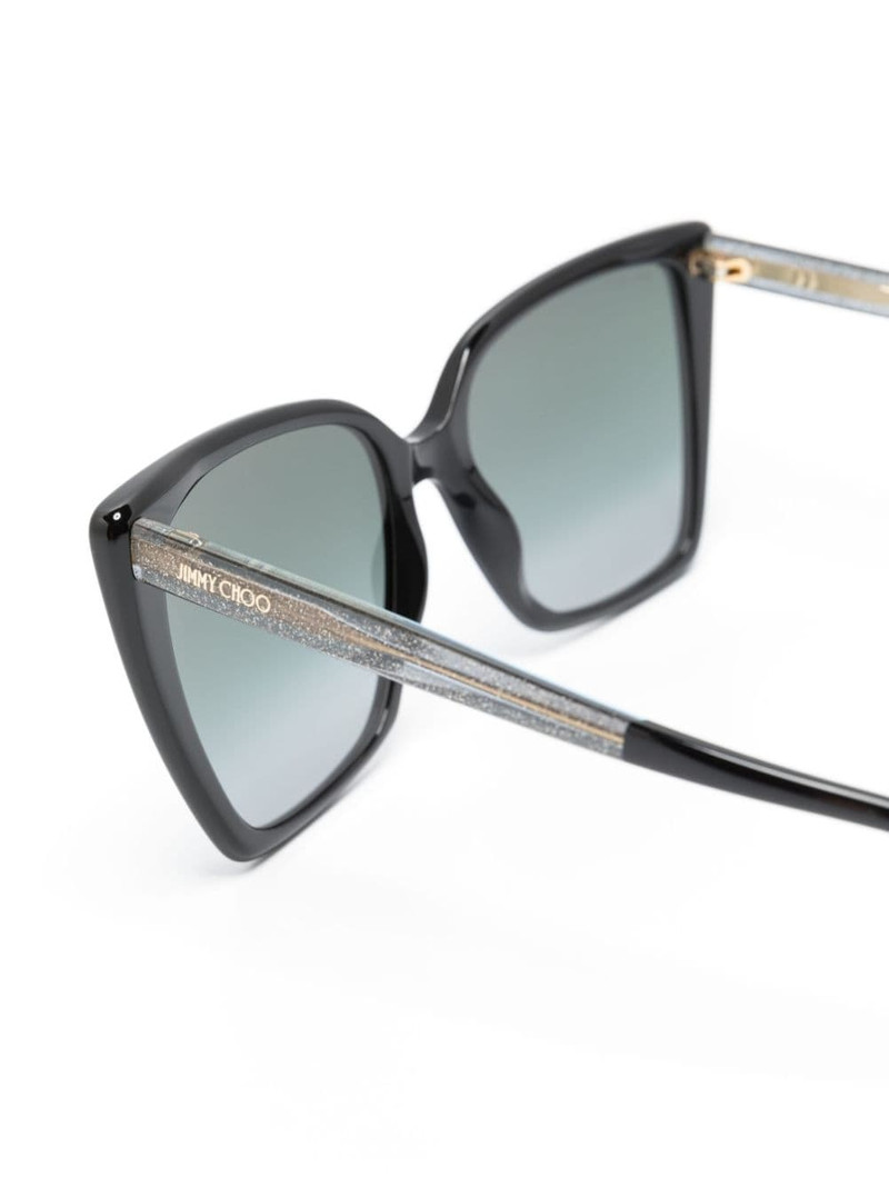 oversize-frame glitter sunglasses 3