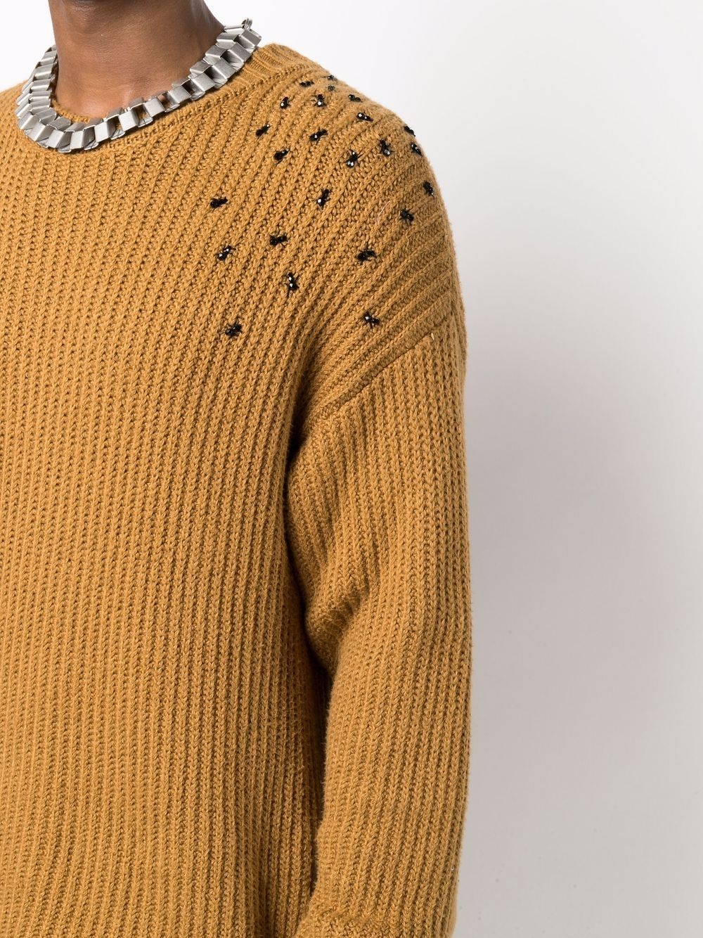 Ants rib-knit jumper - 5