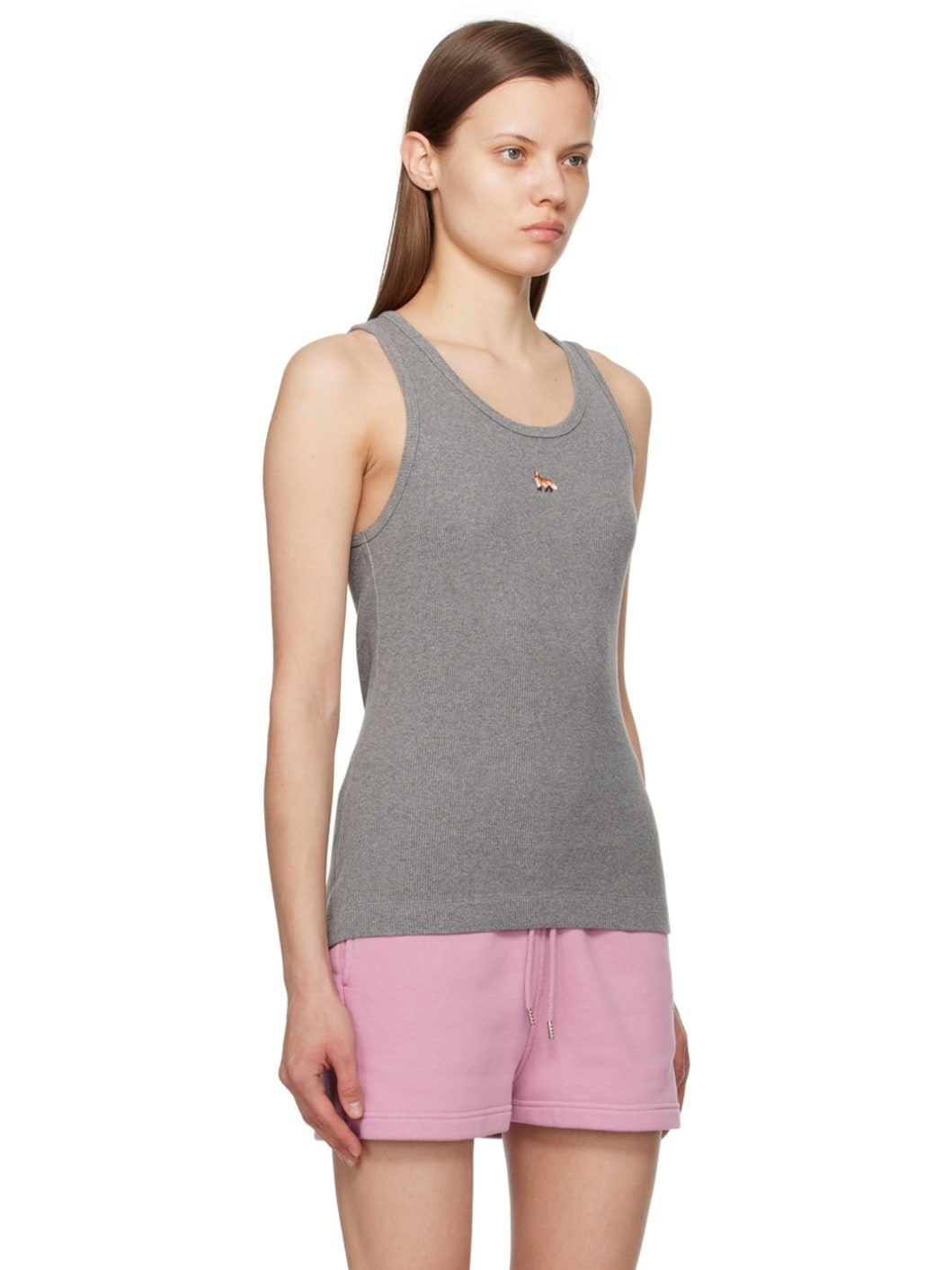 Gray Baby Fox Tank Top - 2