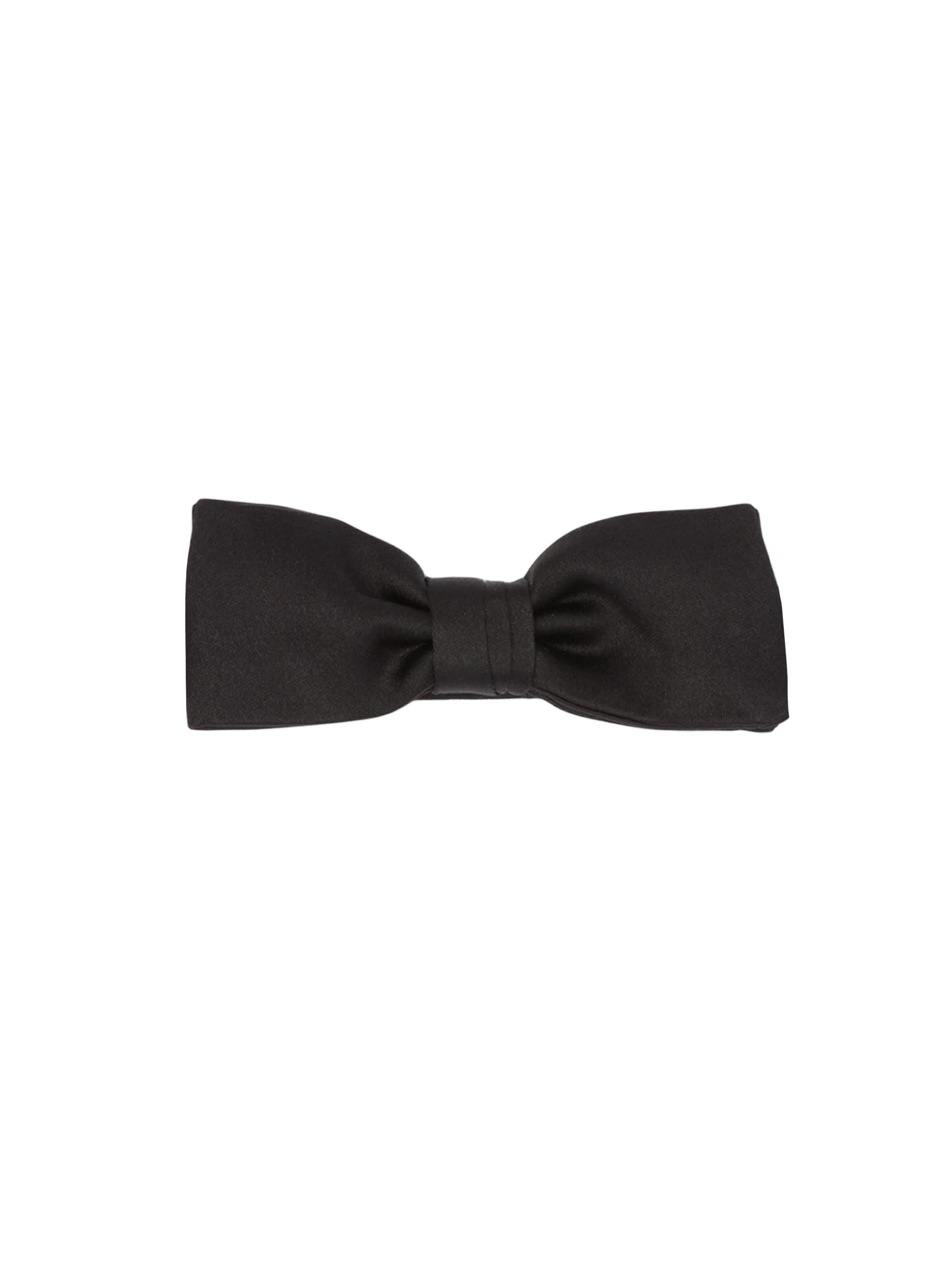 Men's Satin Bow-Tie - Black - 1