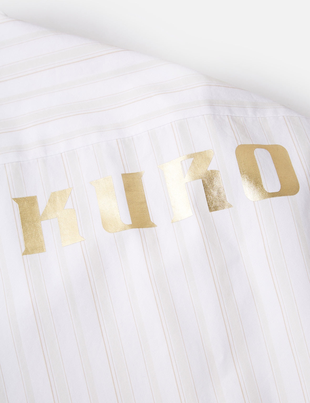 Drape Collar Pinstripe Shirt - 17