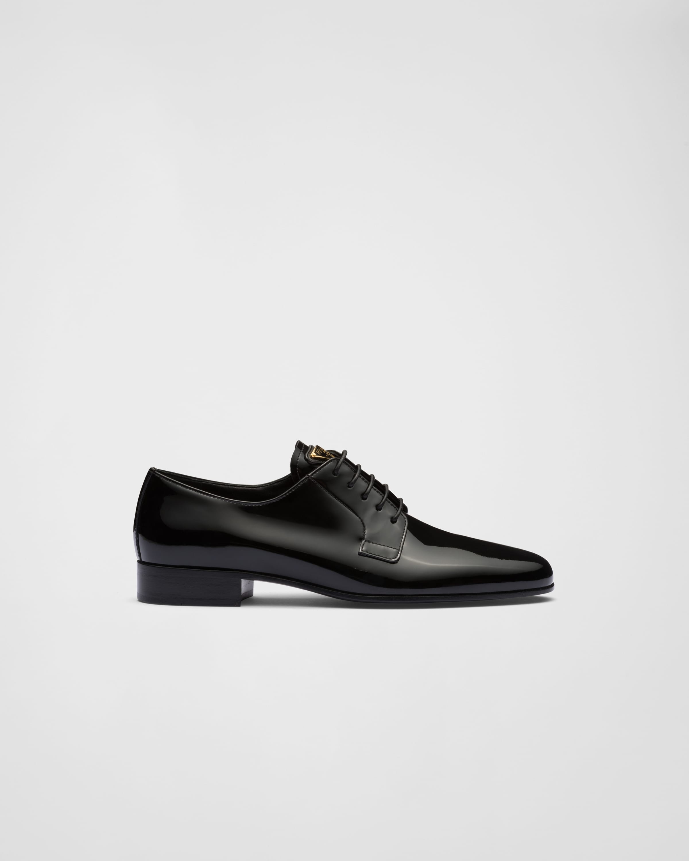 Patent leather lace-up shoes - 2