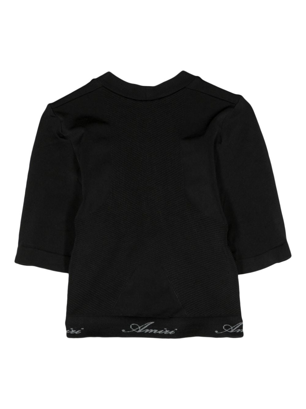 logo-print cropped T-shirt - 2