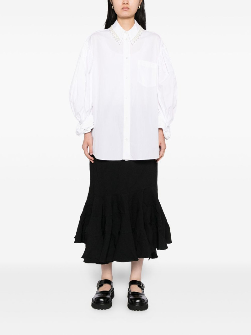 Comme des Garçons Comme des Garçons tiered fishtail skirt outlook