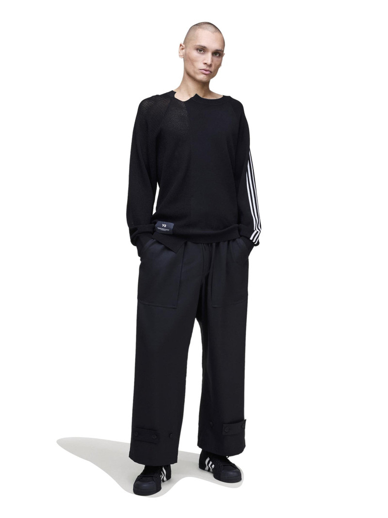Y-3 LOGO KNIT SWEATSHIRT – BLACK 3