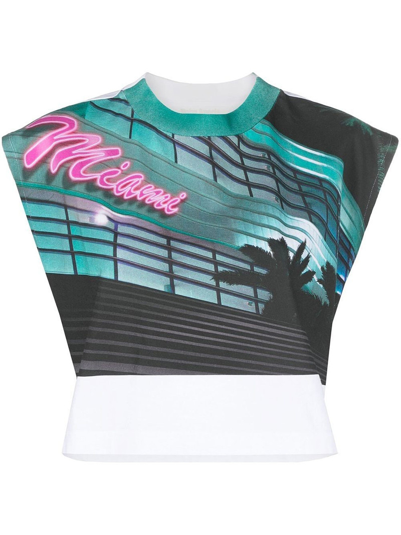 graphic-print sleeveless top 1