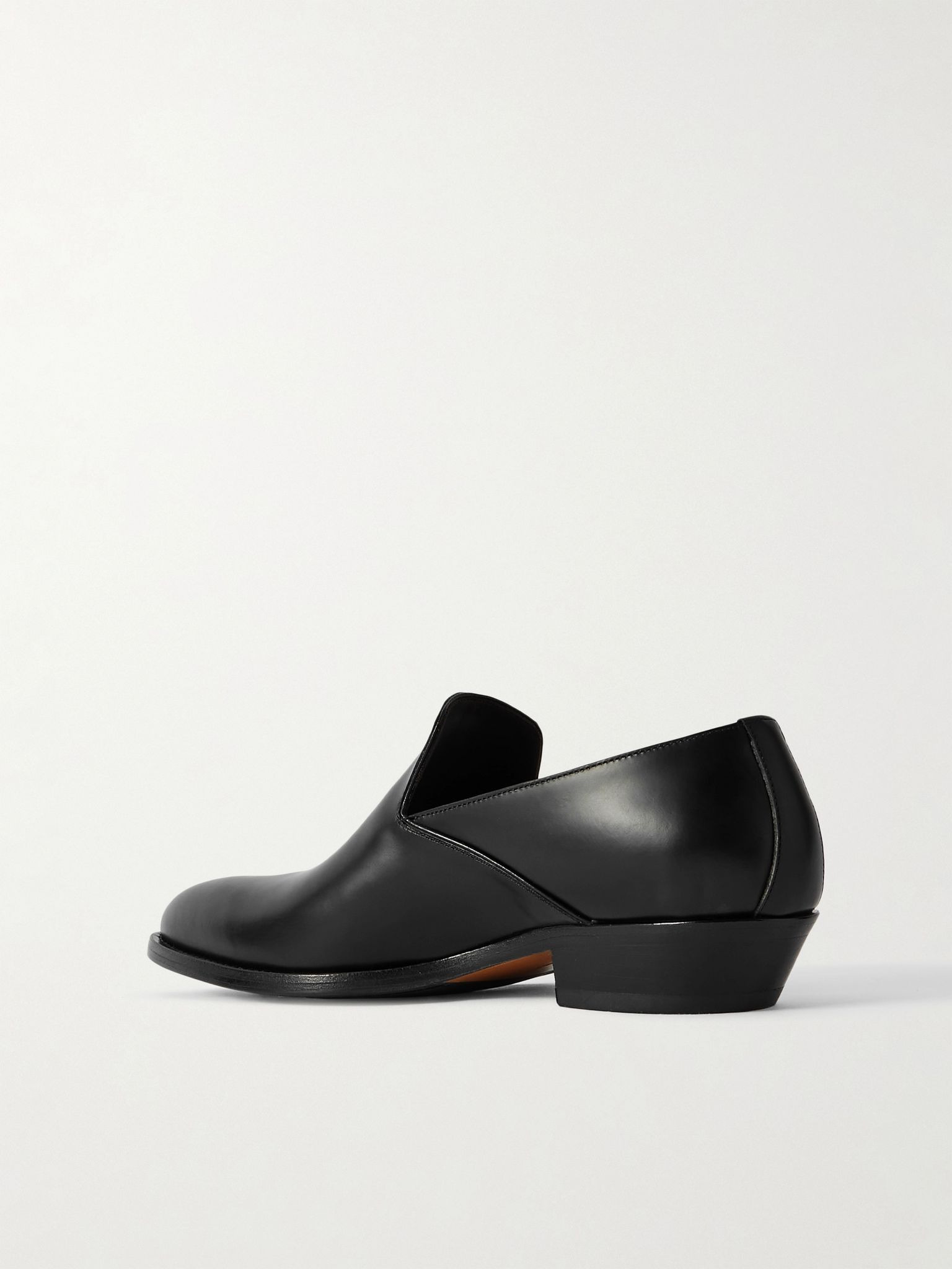 Western leather loafers Black - 3