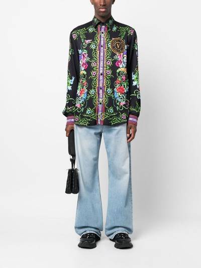 VERSACE JEANS COUTURE logo graphic-print shirt outlook