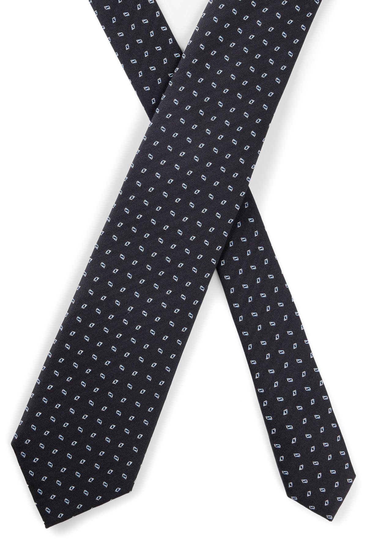 SILK-BLEND TIE WITH JACQUARD PATTERN - 4