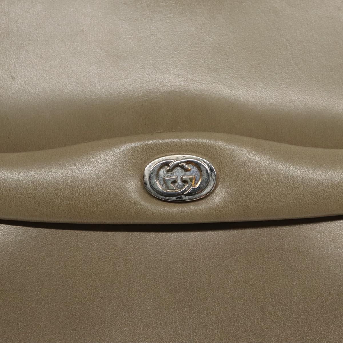 GUCCI Hand Bag Leather Beige - 14
