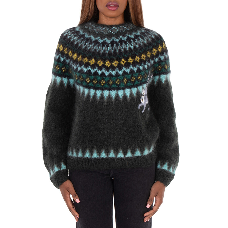 Loewe Lemur Patch Round Neck Sweater - 3