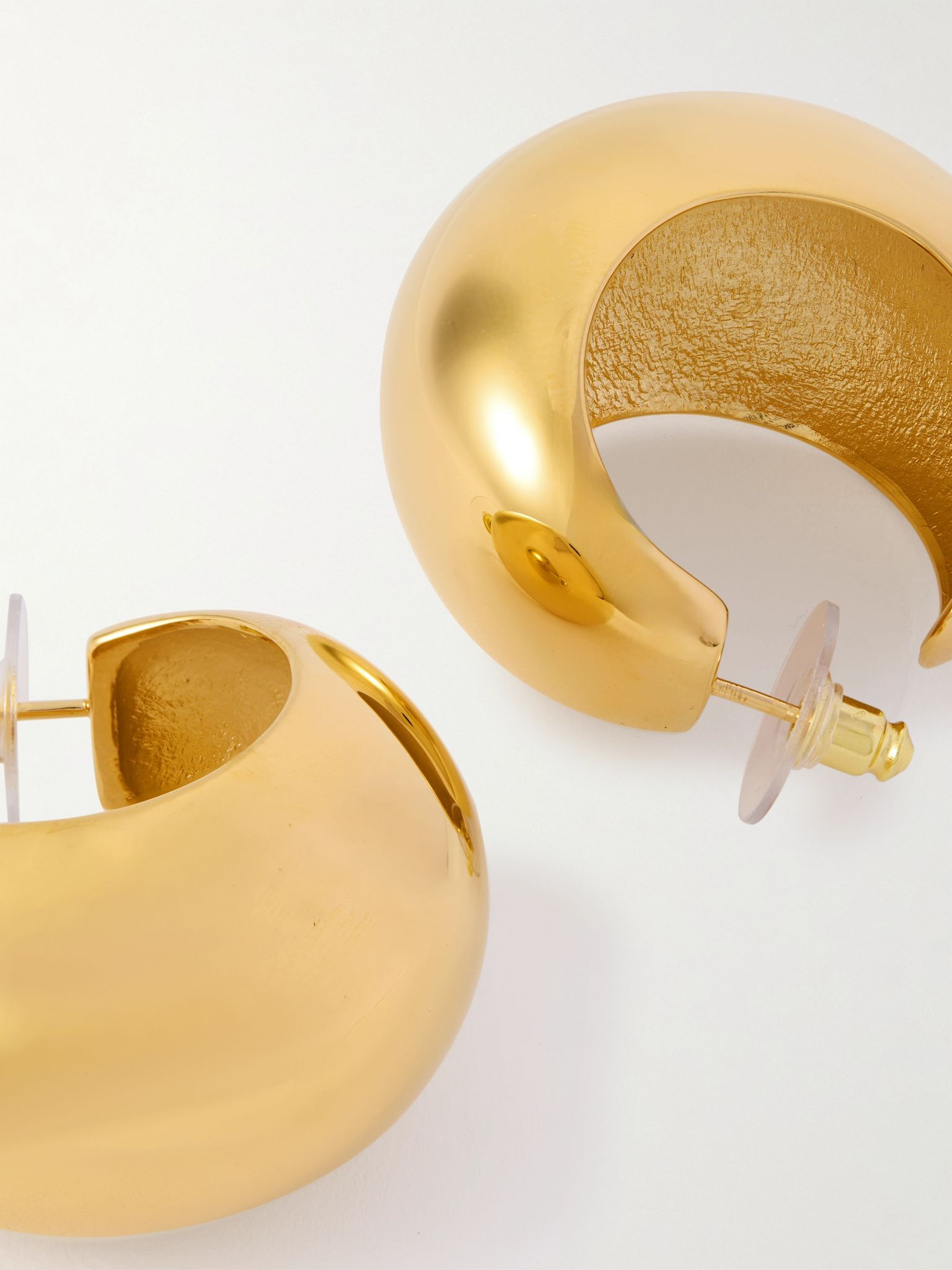Gold-tone hoop earrings Gold - 3