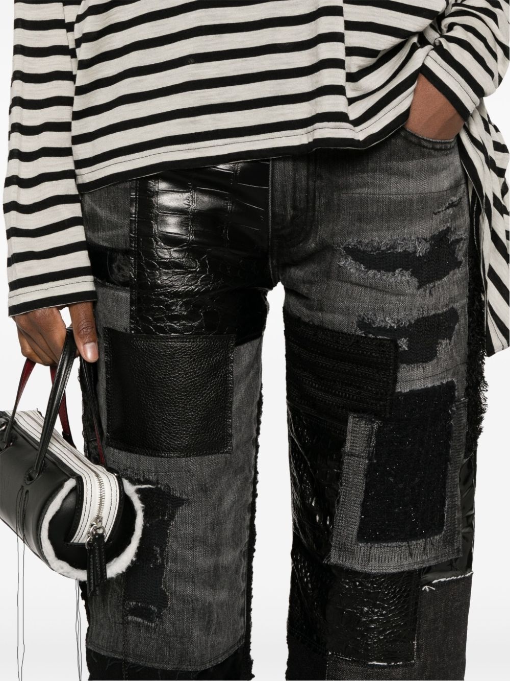 x Levi's patchwork jeans - 5