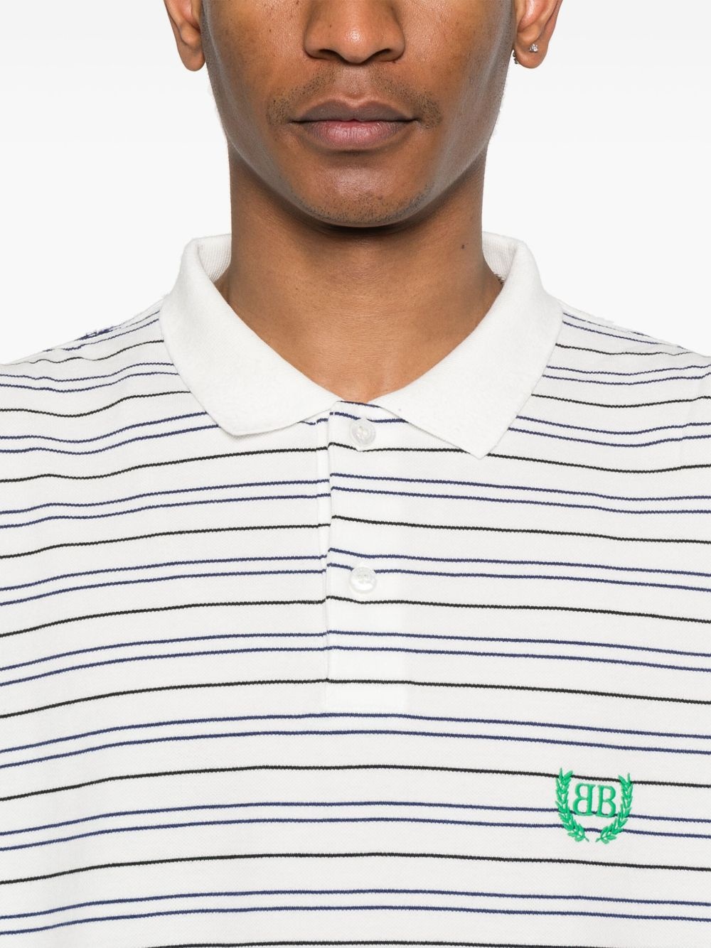 logo-embroidered polo shirt - 5