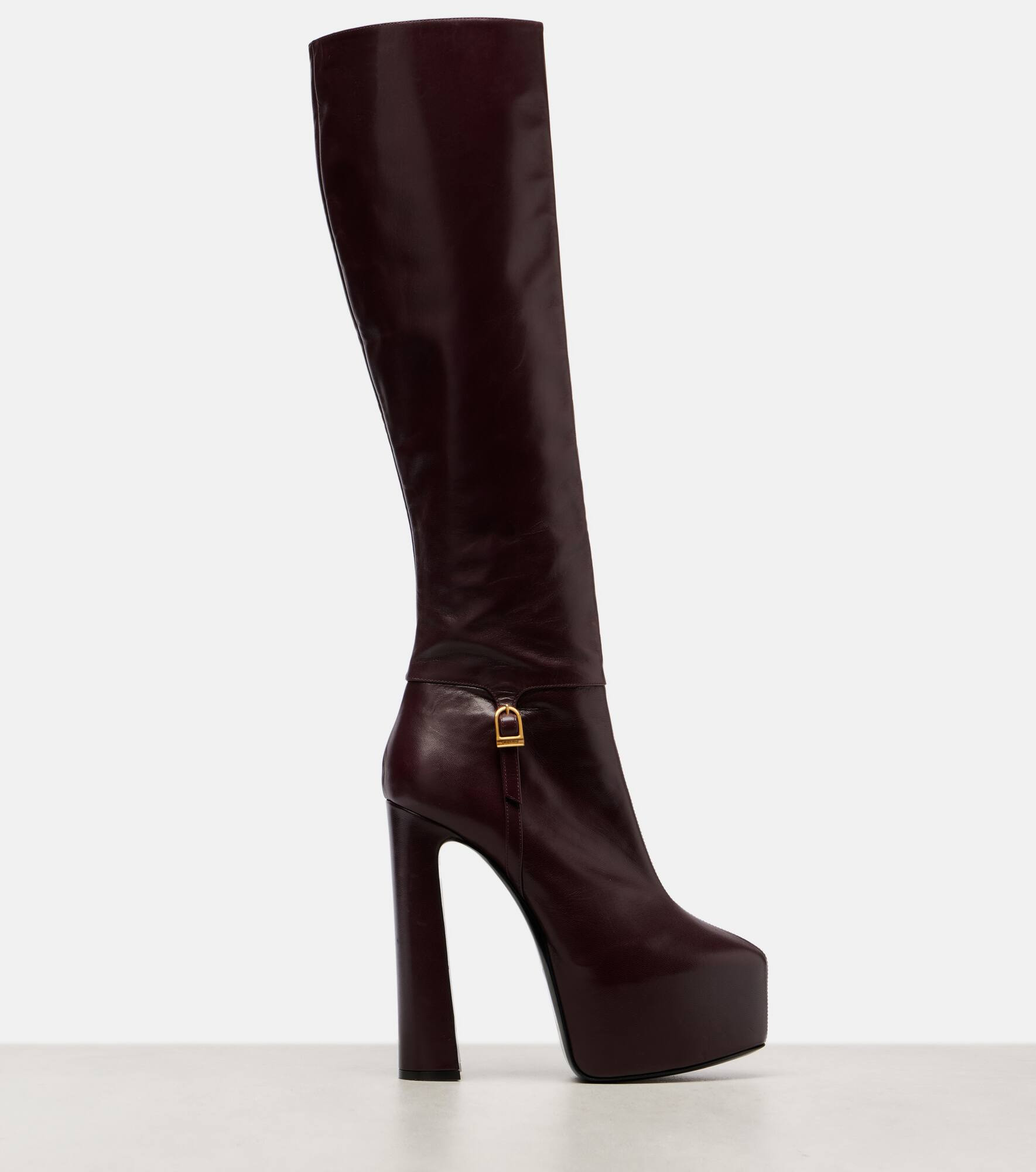 Nico leather platform knee-high boots - 4
