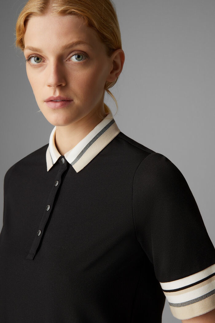 Zofie Piqué polo shirt in Black - 4