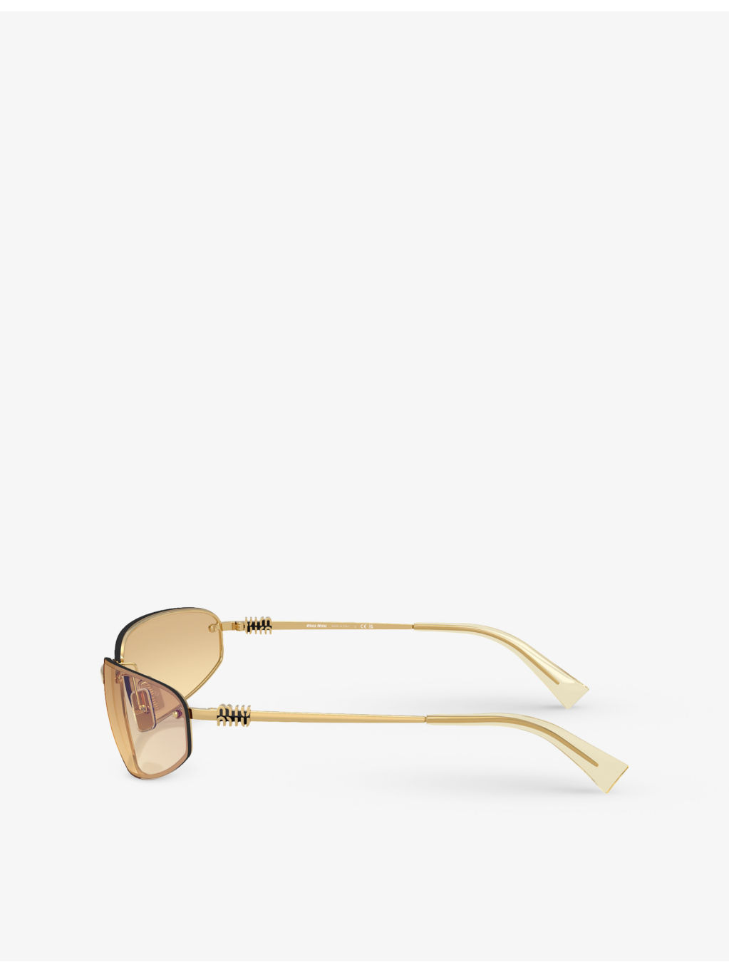 MU A50S Oval-Frame Metal Sunglasses - 3