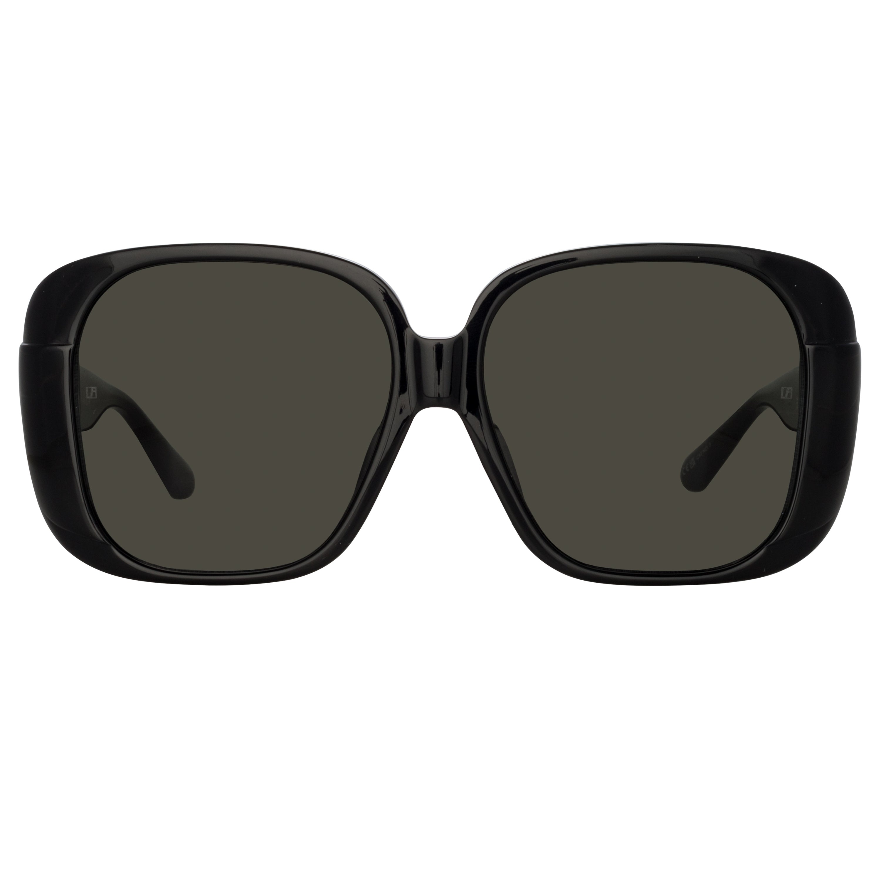 MIMA OVERSIZED SUNGLASSES IN BLACK - 1