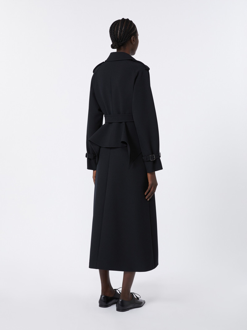 FLAVIO Long sable trench coat 4