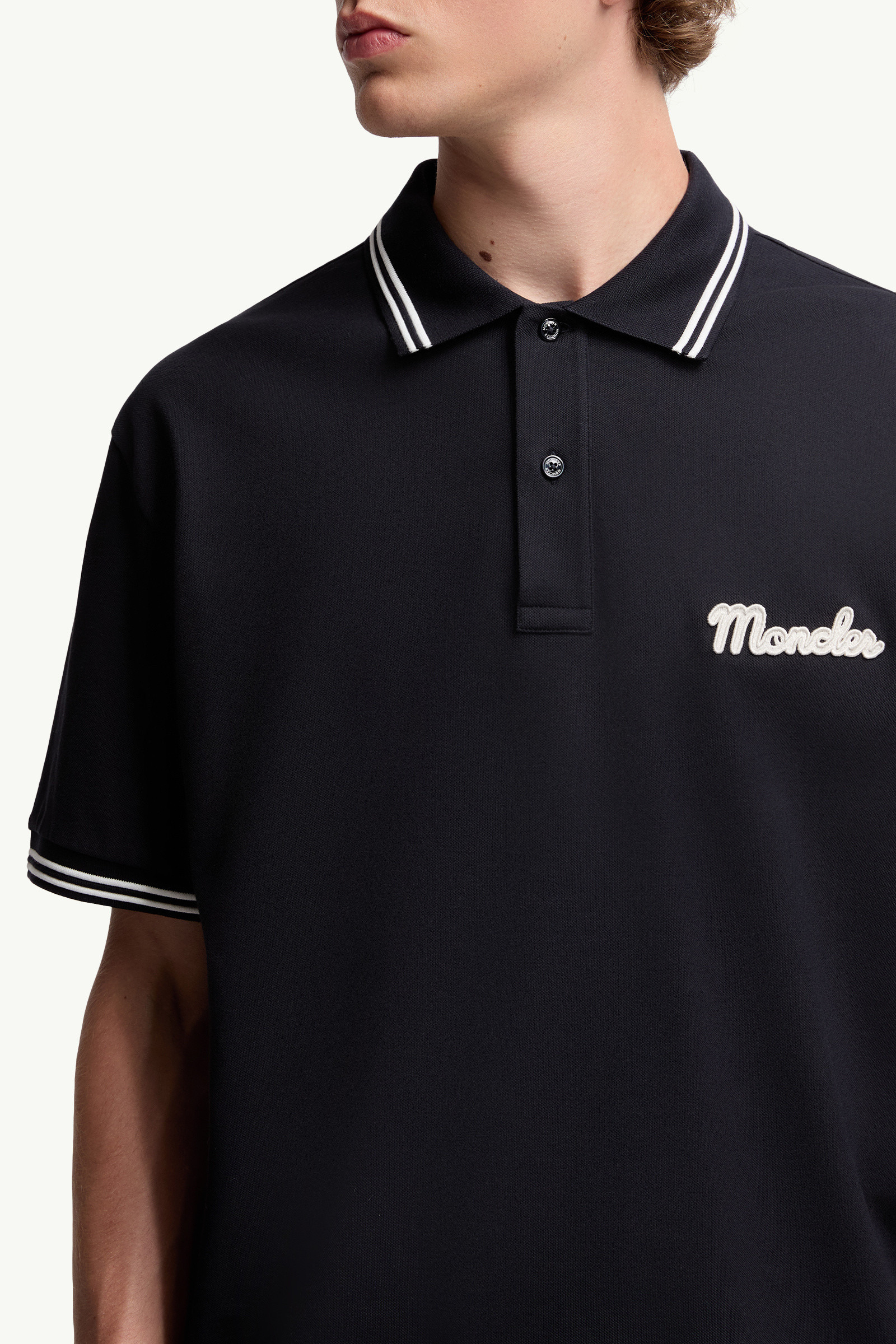 Embroidered Logo Cotton Piquet Polo Shirt - 6
