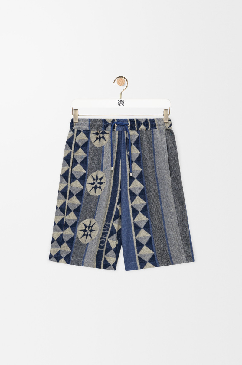 Shorts in terry cotton jacquard 1