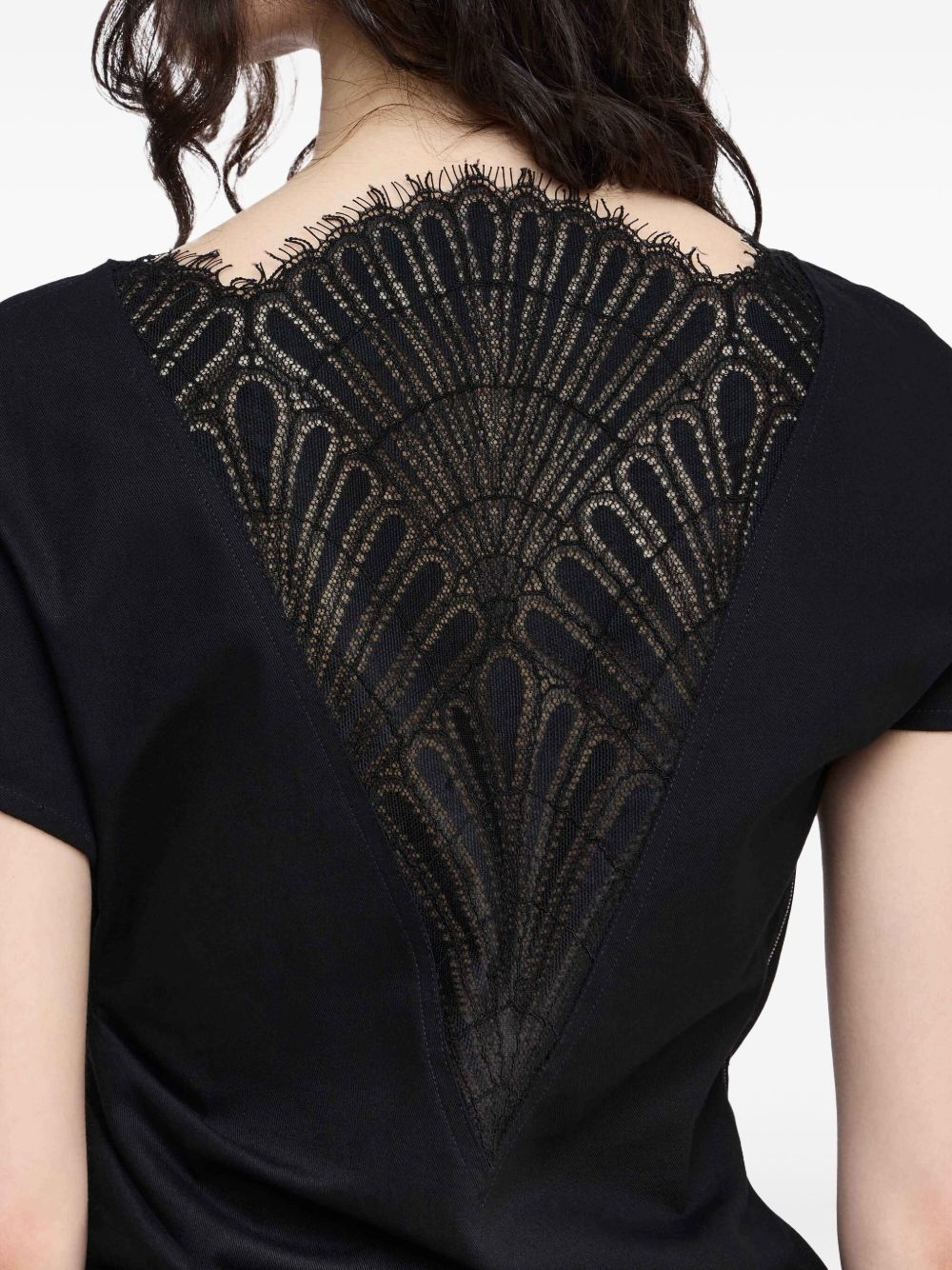 draped asymmetric blouse - 5