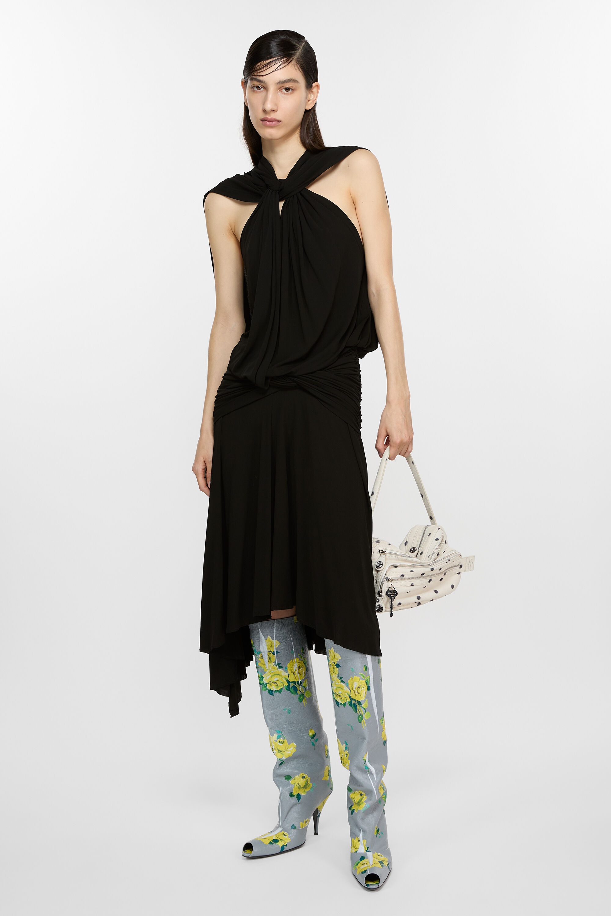 Sleeveless dress - Black - 4