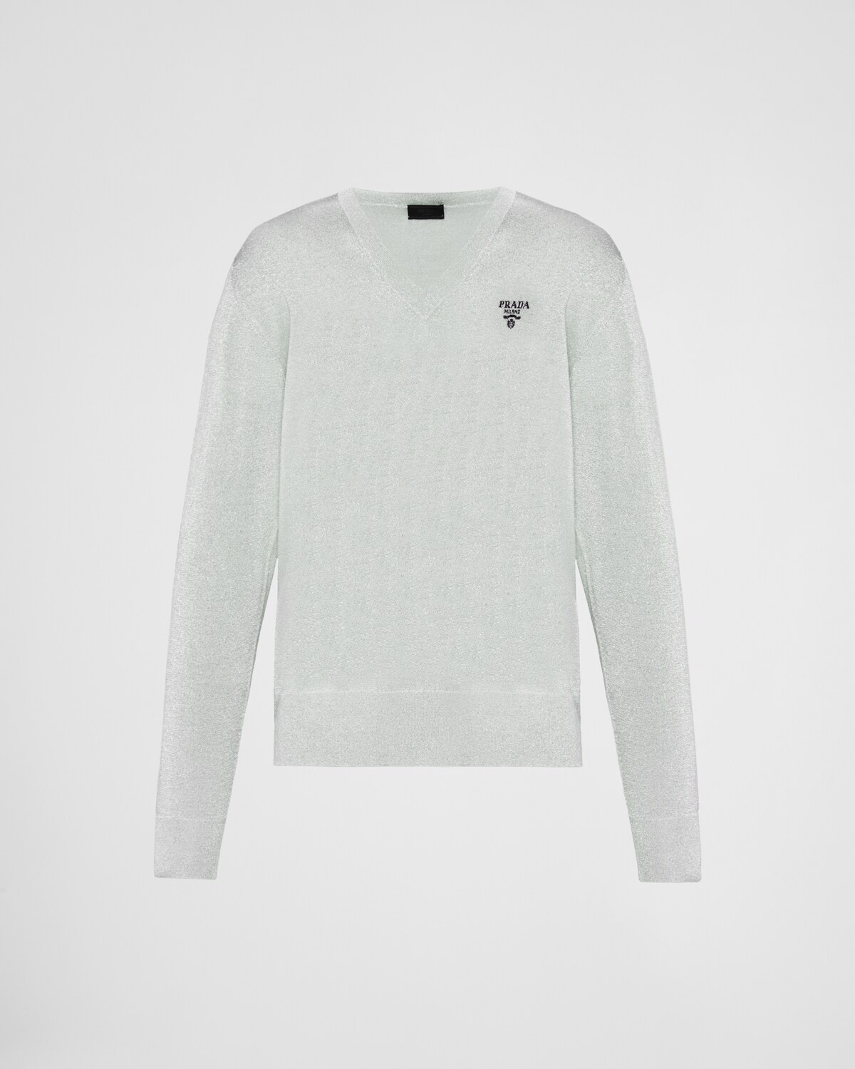 Silk V-neck sweater - 1