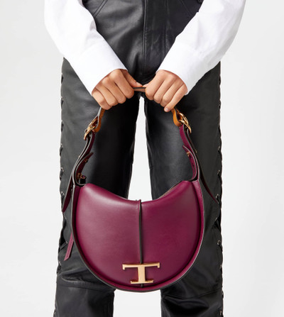Tod's TIMELESS HOBO BAG IN LEATHER SMALL - VIOLET outlook
