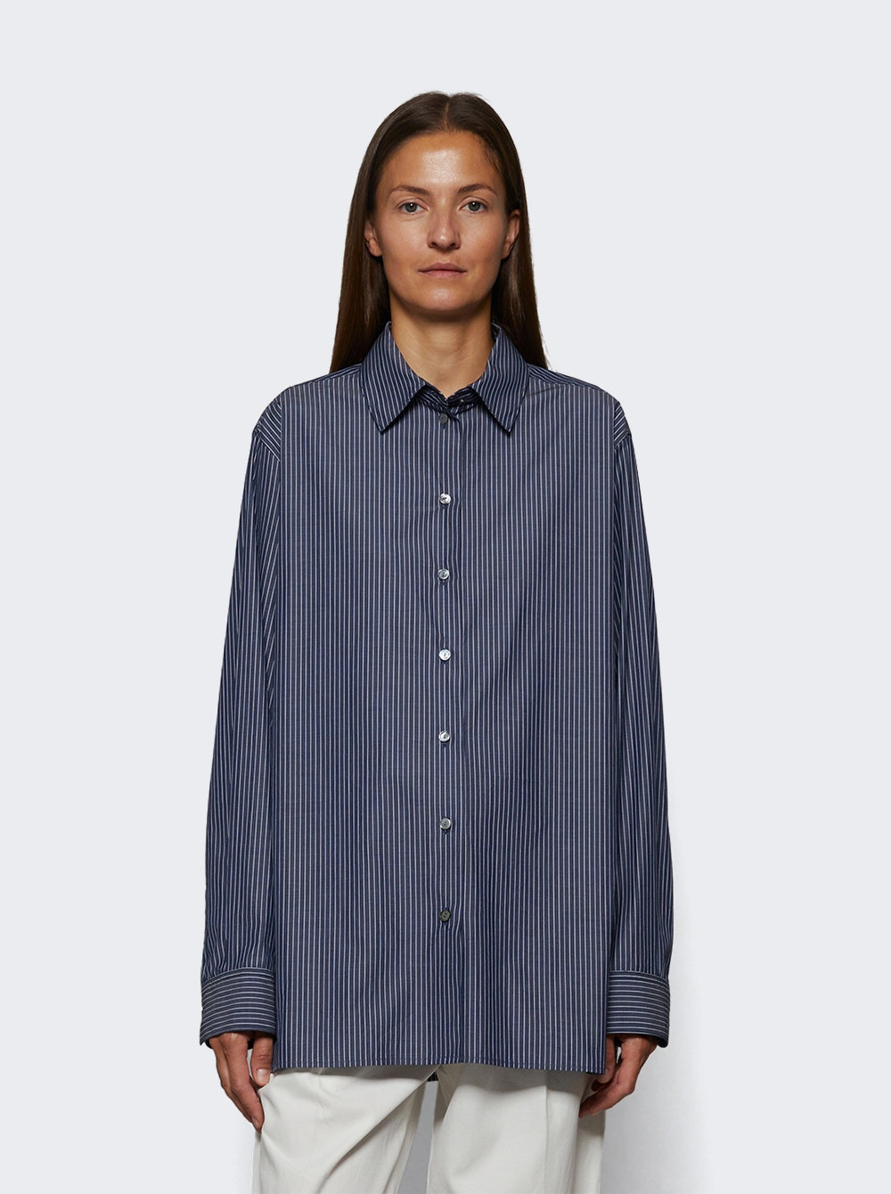 Sisilia Shirt Kwt Blue And White - 2
