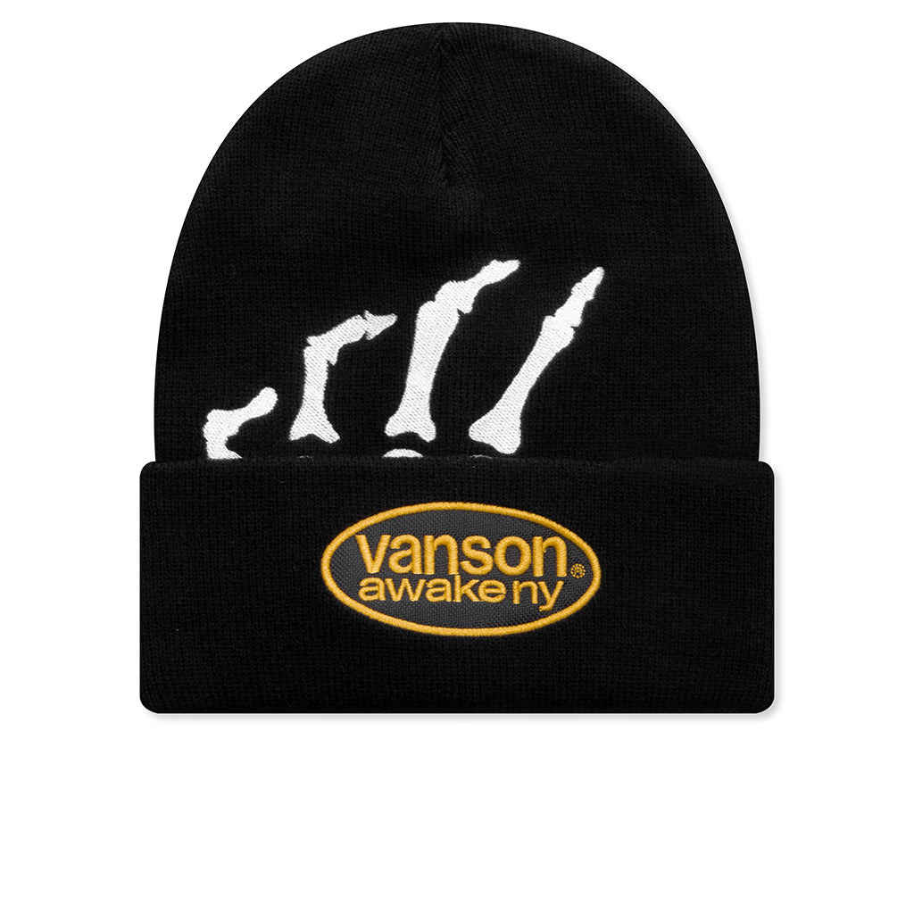VANSON BONES BEANIE - BLACK - 1