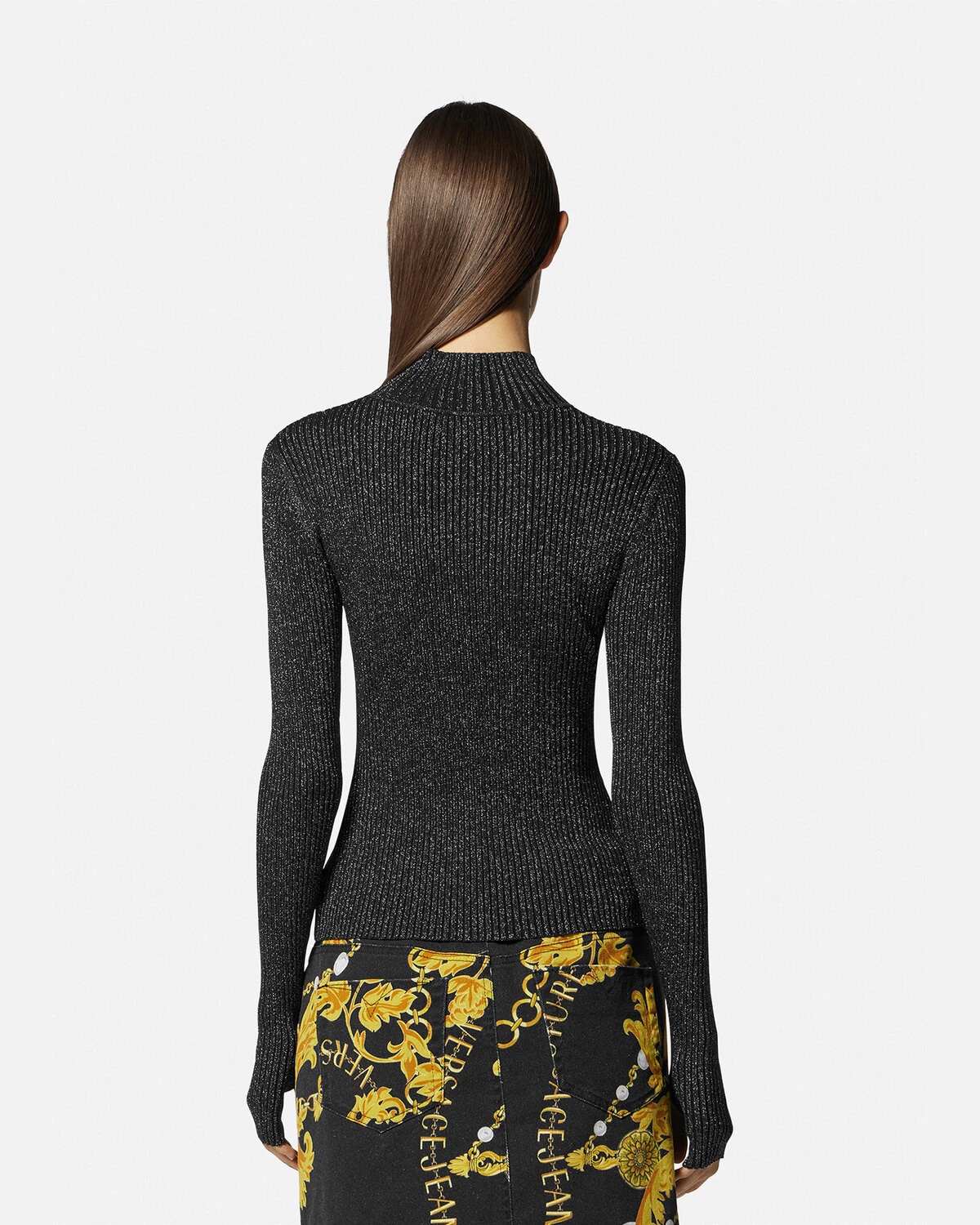 Logo Cutout Turtleneck Top - 4