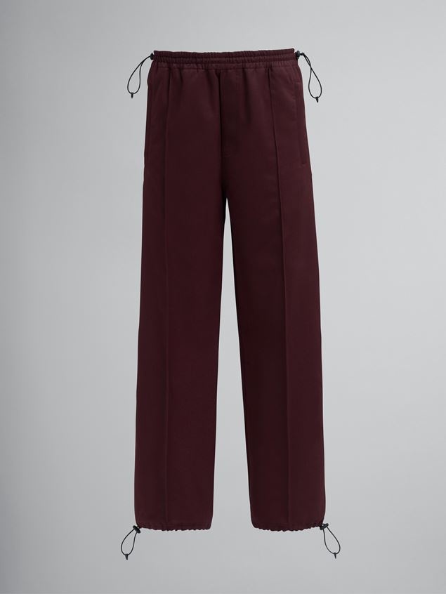 SUSTAINABLE WOOL GABARDINE TROUSERS - 1
