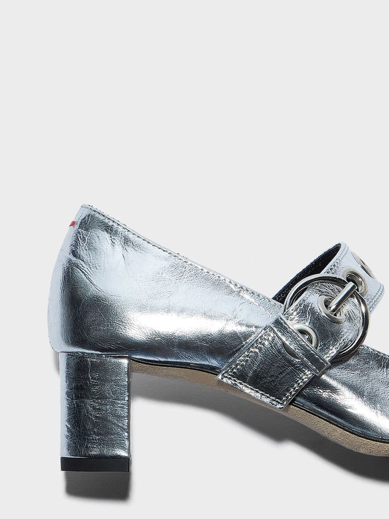 Lina Eyelet Mary-Jane Pumps 4