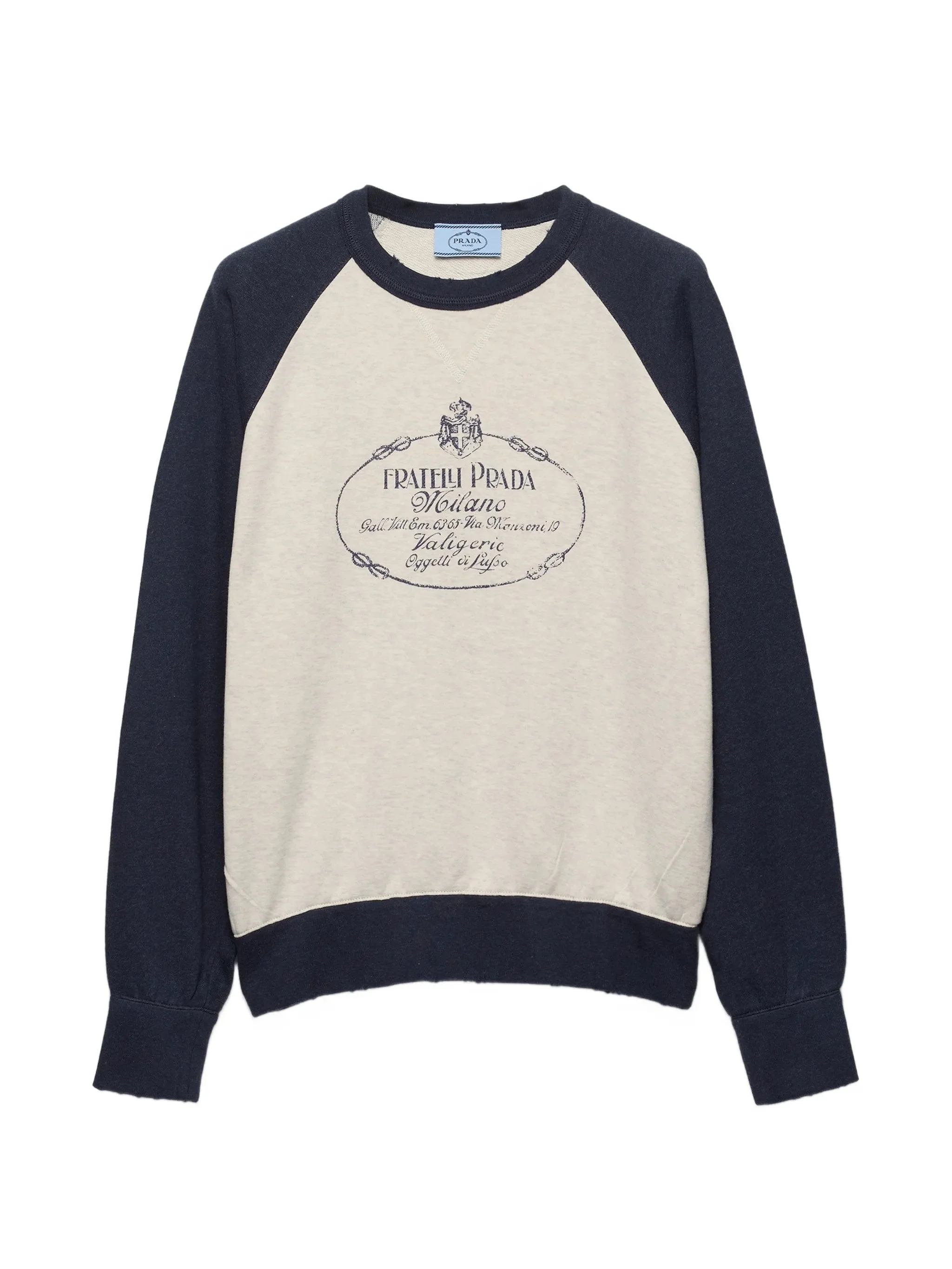 Prada Cotton Crew-neck Sweatshirt - 1