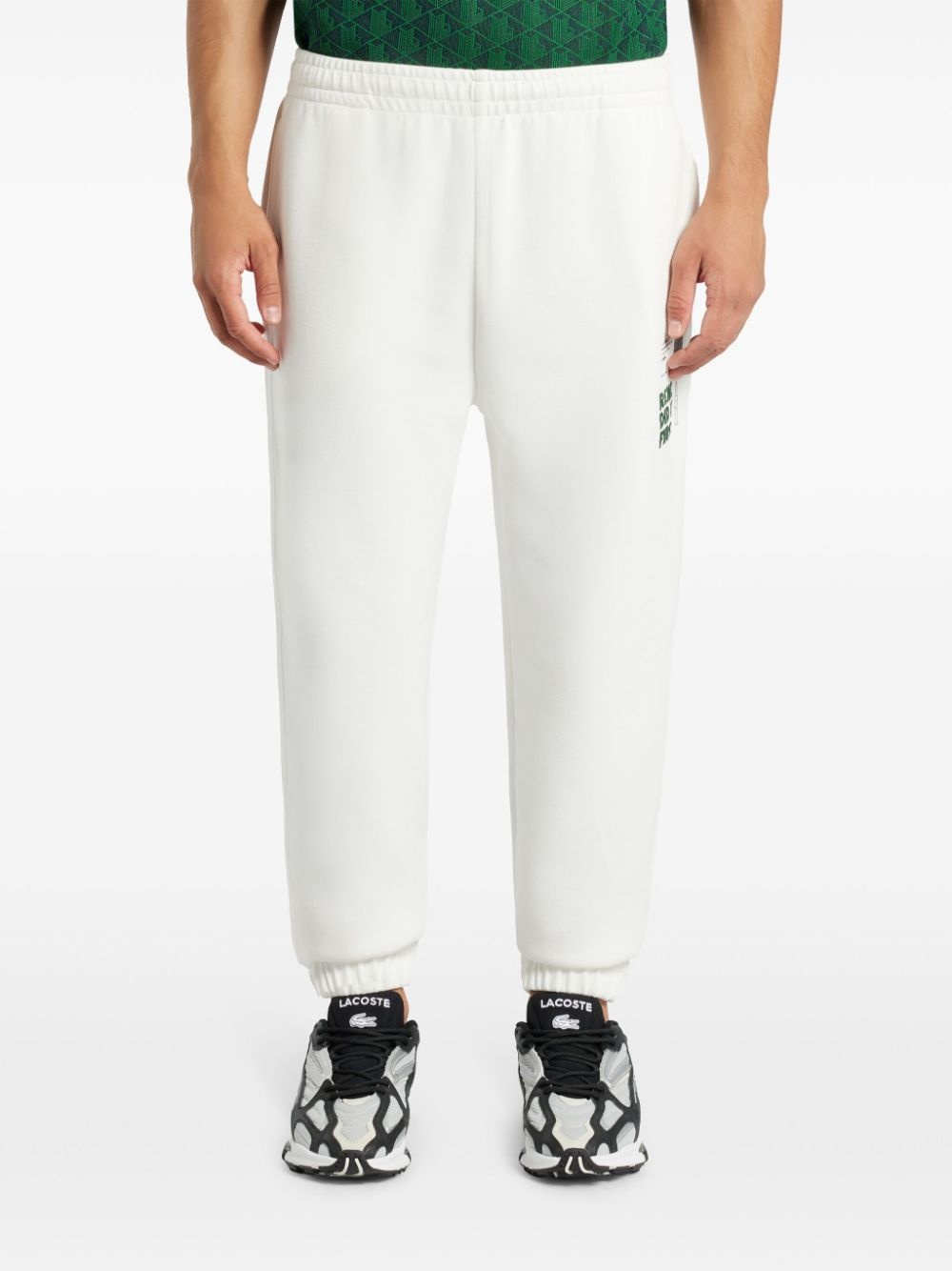 graphic-print cotton track pants - 3