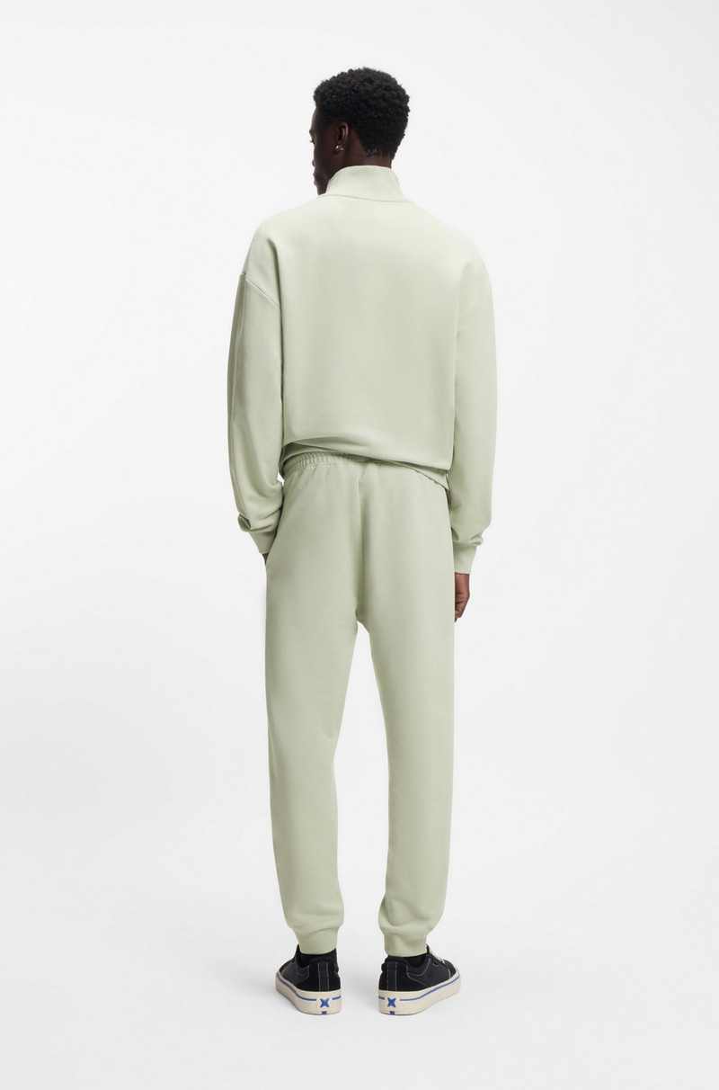 COTTON-TERRY SWEATPANTS WITH LOGO PATCH 5
