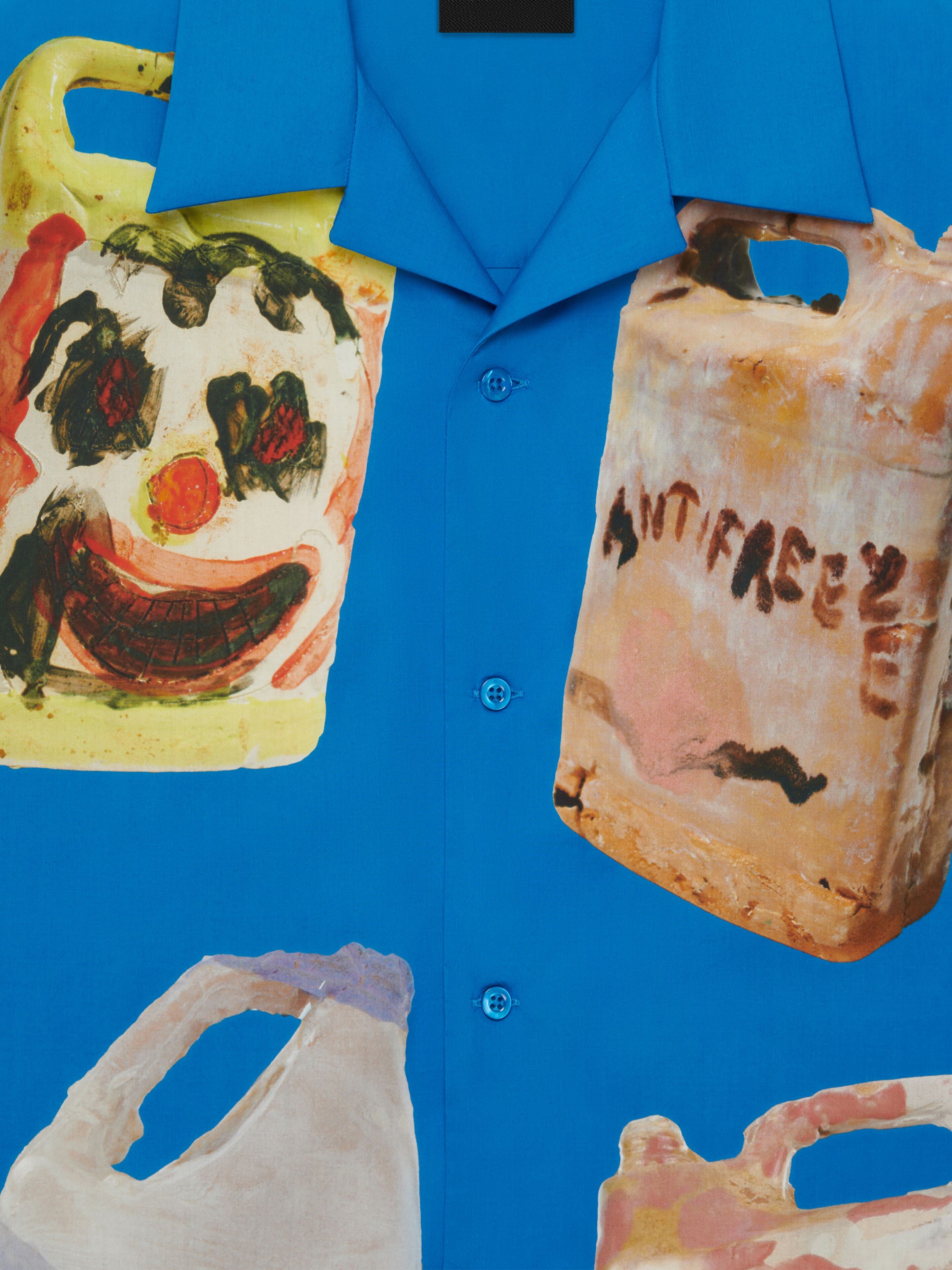 HAWAIIAN SHIRT IN COTTON WITH CERAMICS PRINTS - 5
