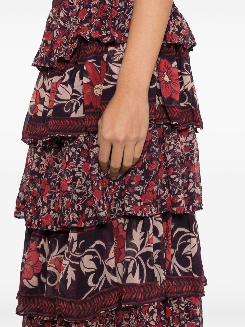 Chelsea garden ruffle maxi skirt - 5