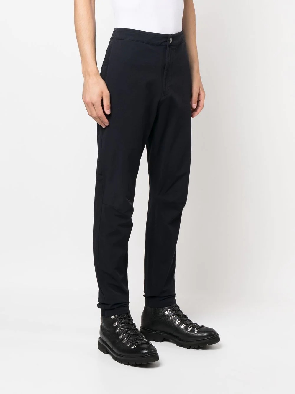 high-waisted slim-fit trousers - 3